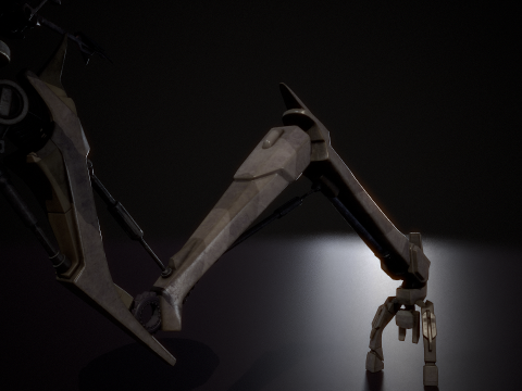 Combat tri droid 3D 모델
