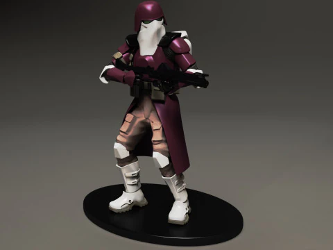 Star wars 3d printable clone Galactic Marine Pose 2 3D Print Model