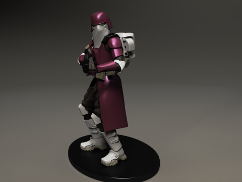 Star wars 3d printable clone Galactic Marine Pose 2 3D प्रिंट मॉडल