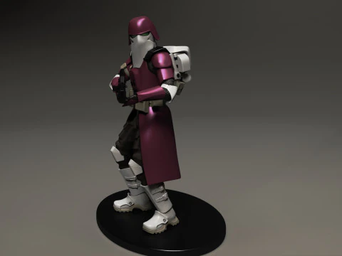 Star wars 3d printable clone Galactic Marine Pose 2 3D Print Model