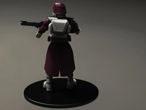Star wars 3d printable clone Galactic Marine Pose 2 3D Print Model