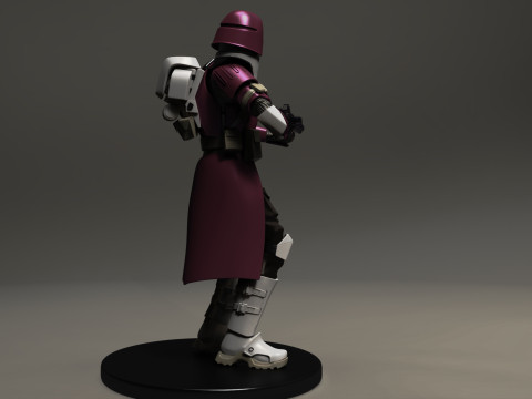 Star wars 3d printable clone Galactic Marine Pose 2 3D प्रिंट मॉडल