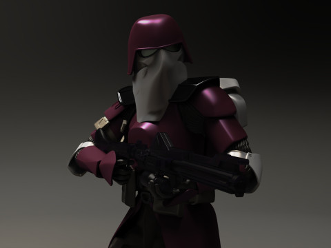 Star wars 3d printable clone Galactic Marine Pose 2 3D प्रिंट मॉडल