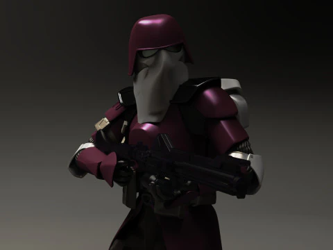 Star wars 3d printable clone Galactic Marine Pose 2 3D Print Model