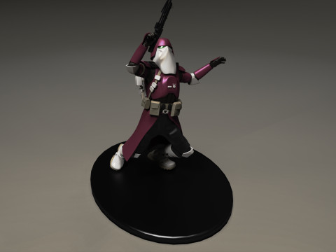 Star wars 3d printable clone Galactic Marine Pose 3 Model Cetak 3D