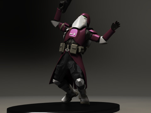 Star wars 3d printable clone Galactic Marine Pose 3 Model Cetak 3D