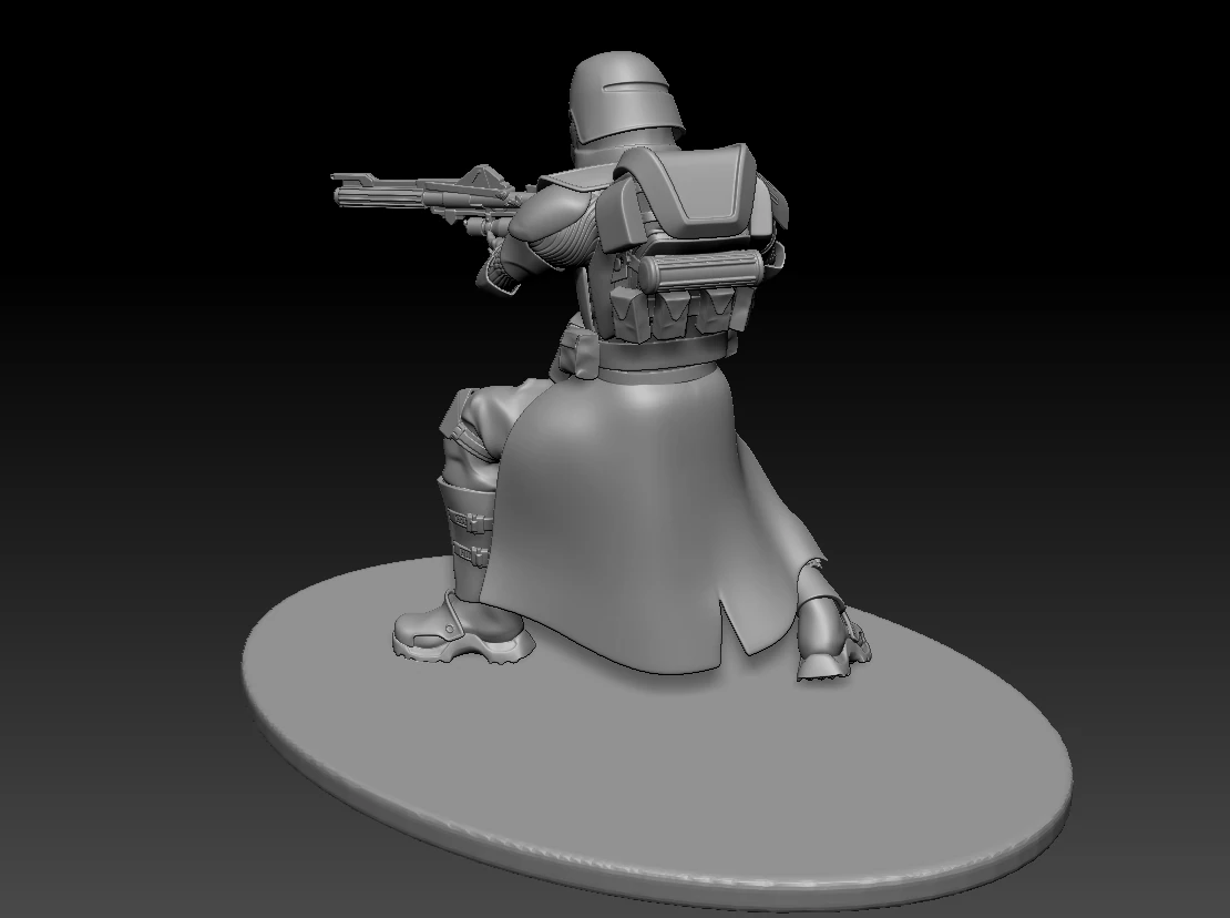 Star wars 3d printable clone Galactic Marine Pose 1 3D Print Model .c4d .max .obj .3ds .fbx .stl .blend 