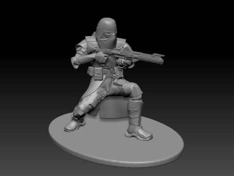 Star wars 3d printable clone Galactic Marine Pose 1 Modello di stampa 3D