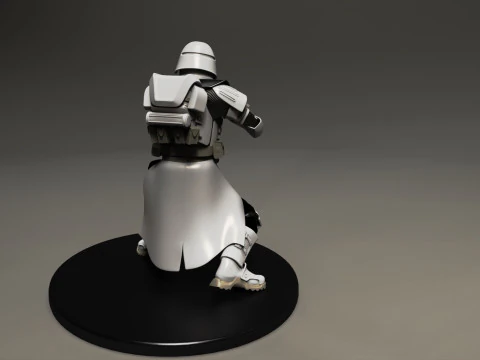 Star wars 3d printable clone Galactic Marine Pose 1 3D Print Model