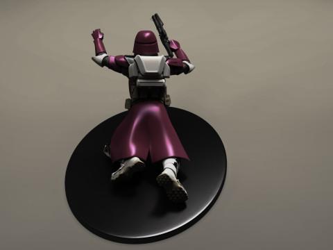 Star wars 3d printable clone Galactic Marine Pose 4 3D प्रिंट मॉडल