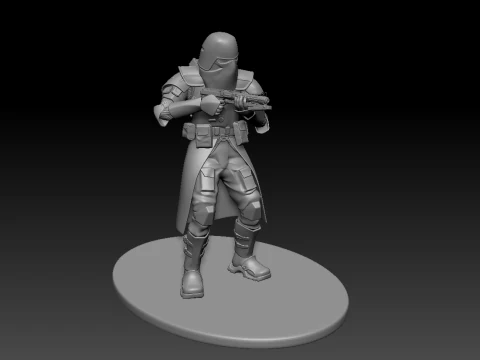 Star Wars 3D-druckbarer Klon Galactic Marine Pose 5 3D Druckmodell