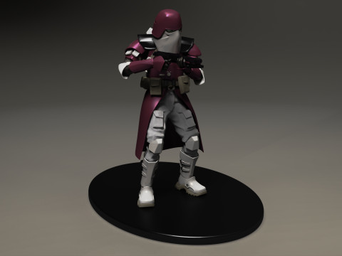 Star wars 3d printable clone Galactic Marine Pose 5 3D Принт Модель