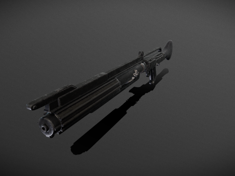 Star wars dc-15c blaster Low-poly Modèle 3D