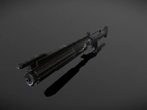 Star wars dc-15c blaster Low-poly 3D Model