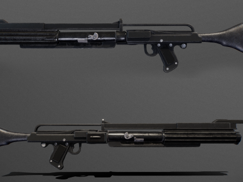 Star wars dc-15c blaster Low-poly Modèle 3D