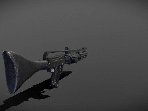 Star wars dc-15c blaster Low-poly 3D Model