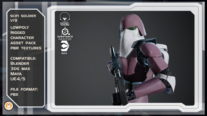 Star wars Rigged clone Galactic Marine 3Dモデル .c4d .max .obj .3ds .fbx .stl .blend