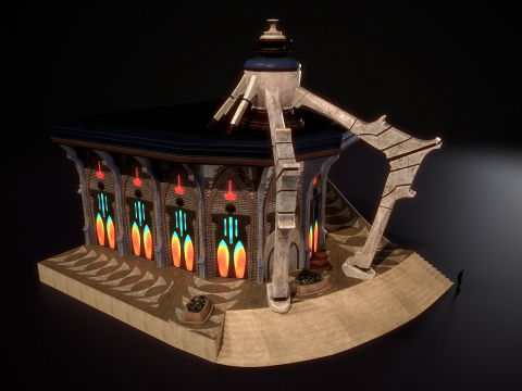 Edificio 2 Modello 3D