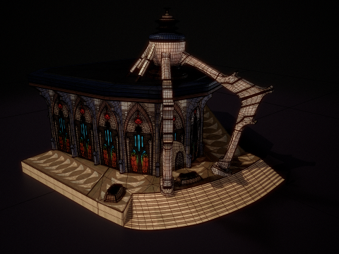 Edificio 2 Modello 3D