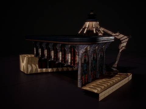 Edificio 2 Modello 3D