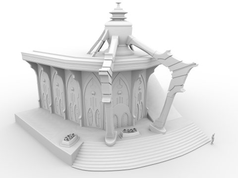 Edificio 2 Modello 3D