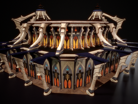 भवन 5 3D मॉडल