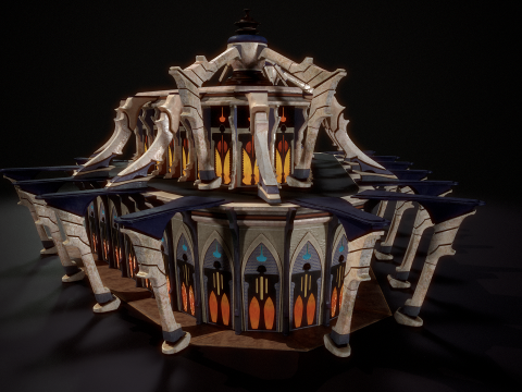 भवन 5 3D मॉडल