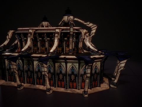 भवन 5 3D मॉडल