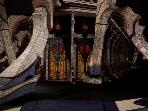 भवन 5 3D मॉडल