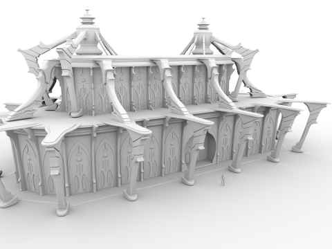 भवन 5 3D मॉडल