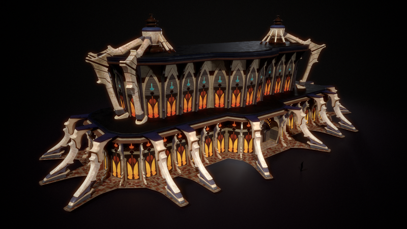 7号楼 3D 模型 .c4d .max .obj .3ds .fbx .stl .blend