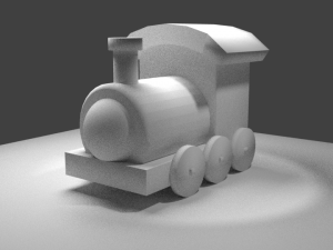 little simple train 3D Model