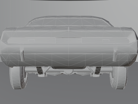 Dodge Challenger 1970 RT Low-poly Low-poly 3Dモデル