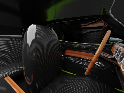 Dodge Challenger 1970 RT Low-poly Low-poly 3Dモデル