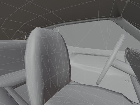 Dodge Challenger 1970 RT Low-poly Low-poly 3Dモデル