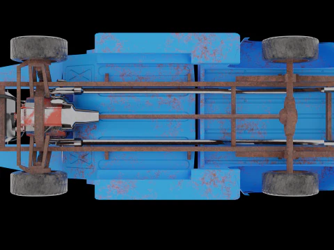 Pickup F150 1956 Low-poly 3D Model