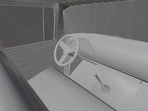 Pickup F150 1956 Low-poly 3D Model