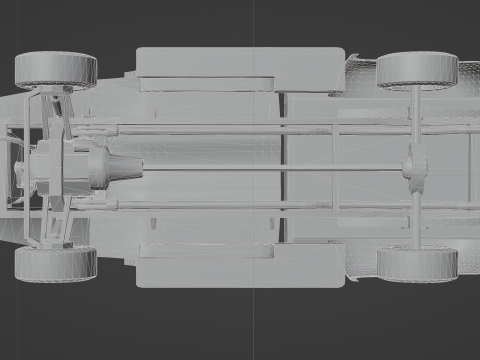 Pickup F150 1956 Low-poly Model 3D