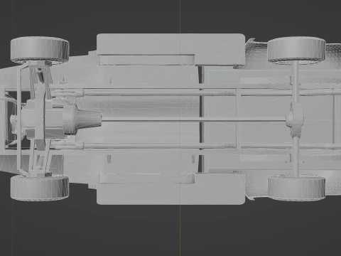 Pickup F150 1956 Low-poly 3D Model
