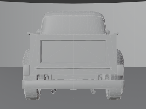 Pickup F150 1956 Low-poly Model 3D