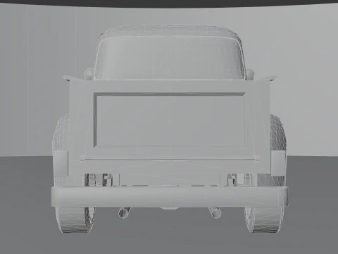Pickup F150 1956 Low-poly 3D Model