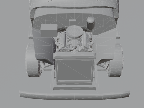 Pickup F150 1956 Low-poly Model 3D