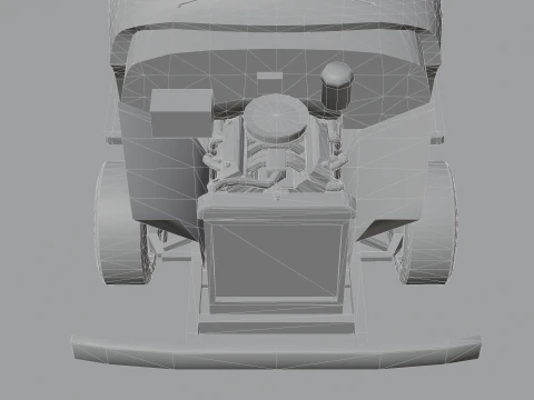 Pickup F150 1956 Low-poly 3D Model