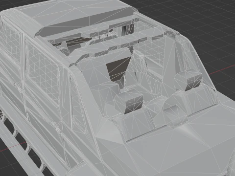 Mercedes-Maybach G650 Landaulet Low-poly 3D Model