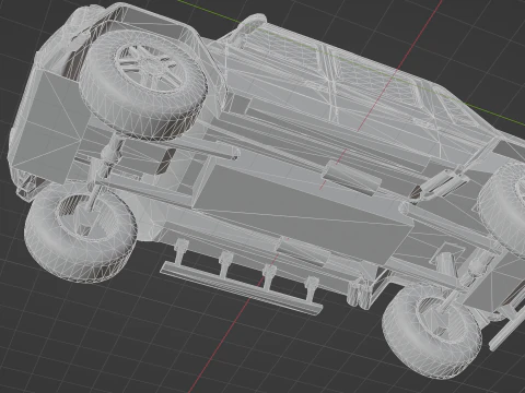 Mercedes-Maybach G650 Landaulet Low-poly 3D Model