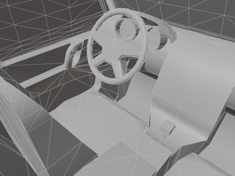 Mercedes-Maybach G650 Landaulet Low-poly 3Dモデル