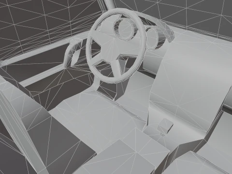 Mercedes-Maybach G650 Landaulet Low-poly 3D Model