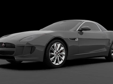 Jaguar F-type Low-poly 3D 模型
