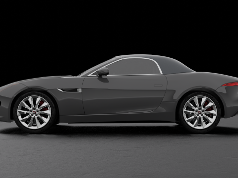 Jaguar F-type Low-poly 3D 模型
