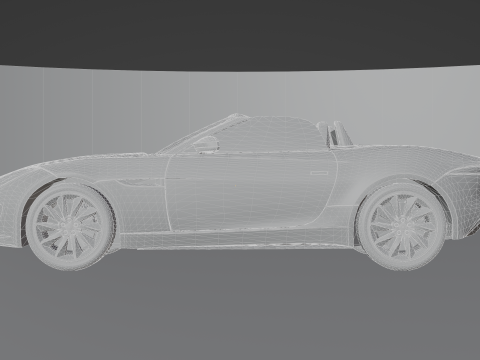 Jaguar F-type Low-poly 3D 模型
